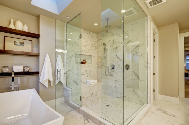 Contemporary Shower with Recessed Niche