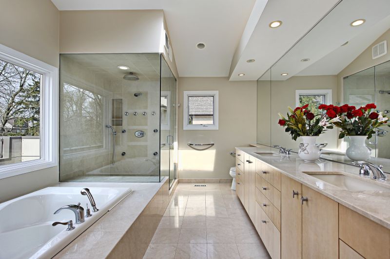 Dual Showerheads in a Spacious Layout